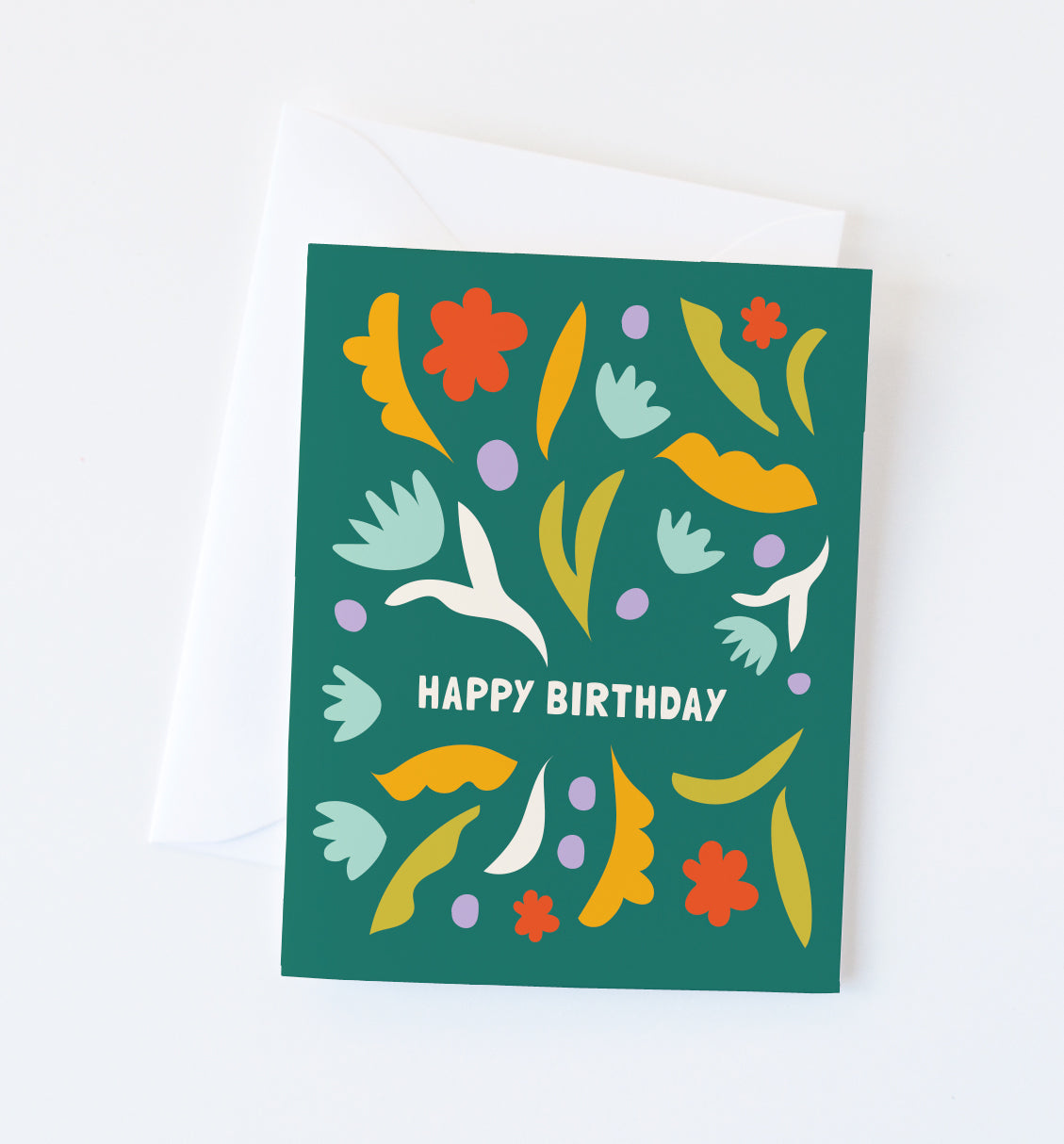 Flora Birthday floral greeting card