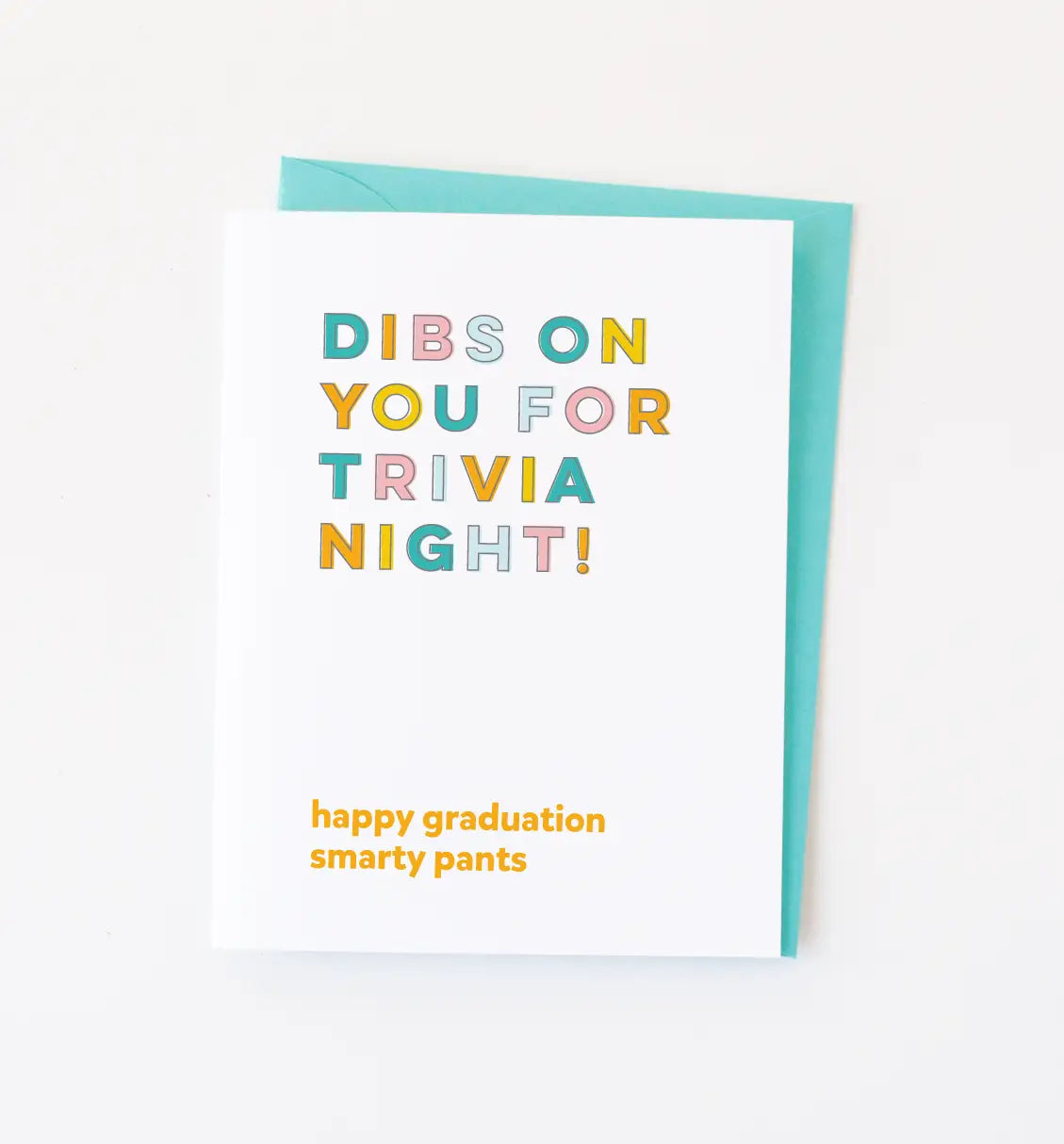 Trivia Night graduation card