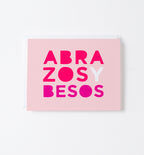 Abrazos y Besos Spanish love & friendship card