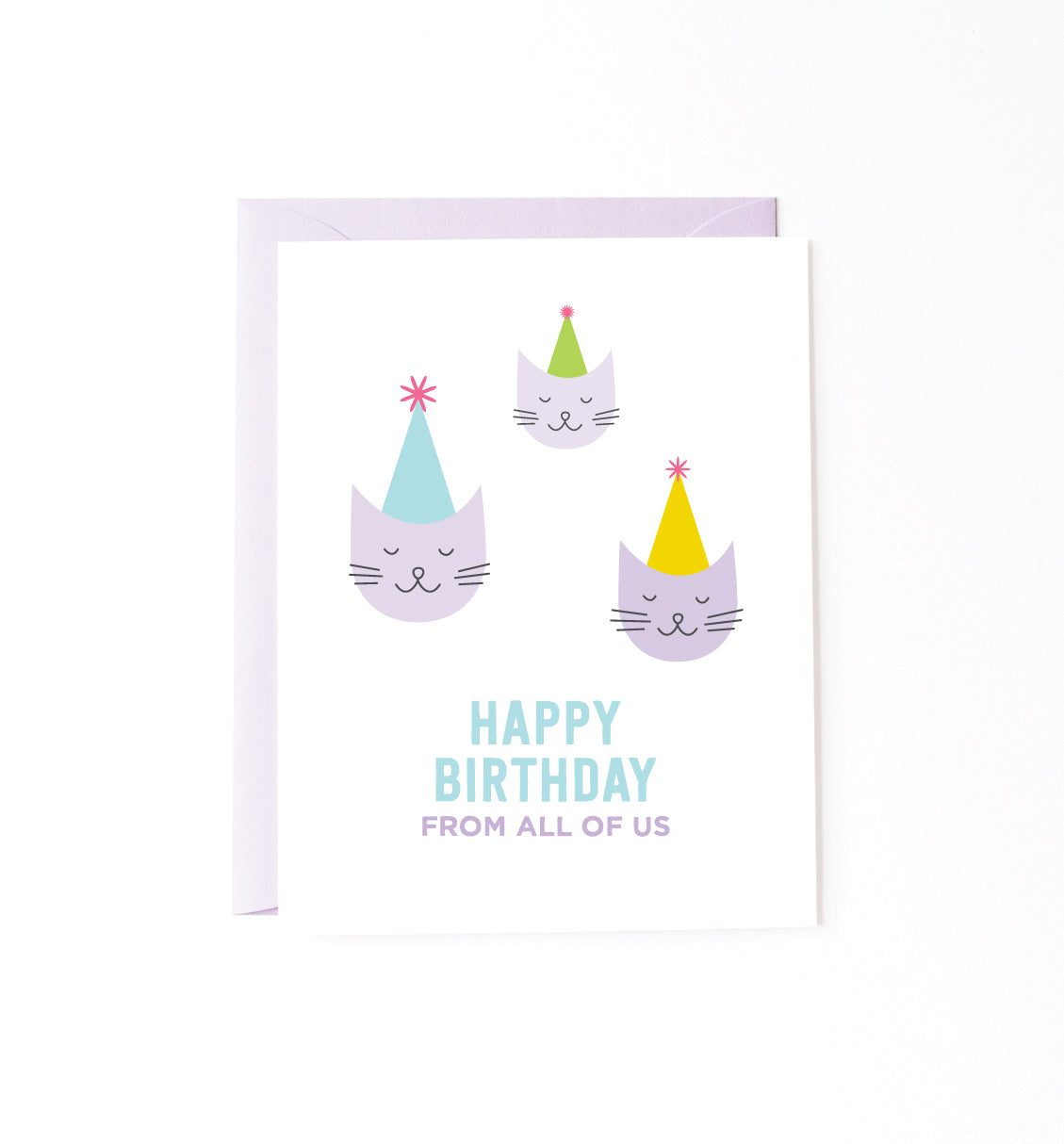 All of Us cat birthday card