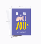 All About You Birthday Enclosure Card