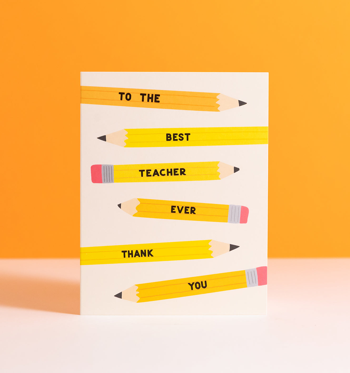 Best Teacher gratitude card