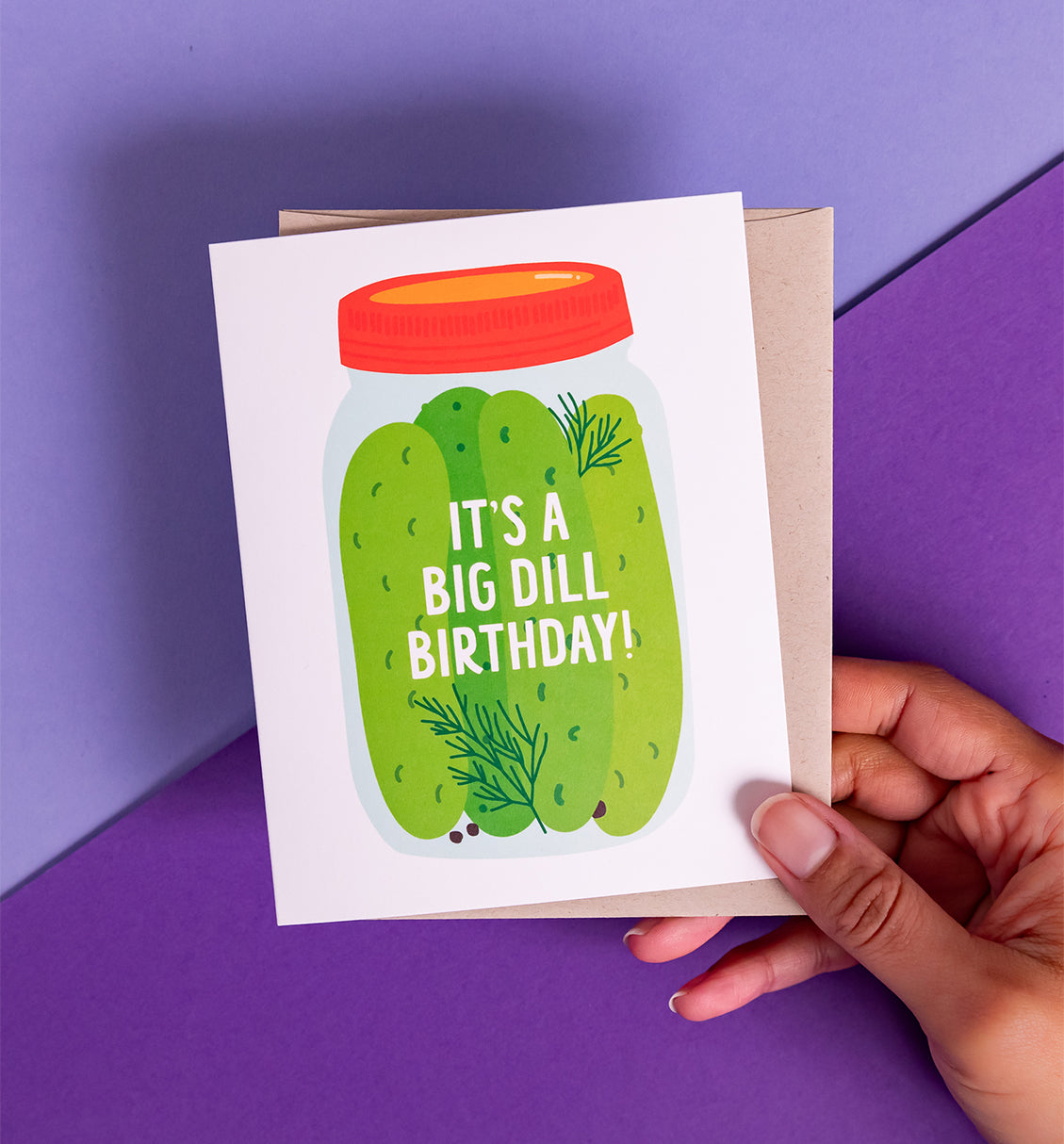Big Dill birthday greeting card