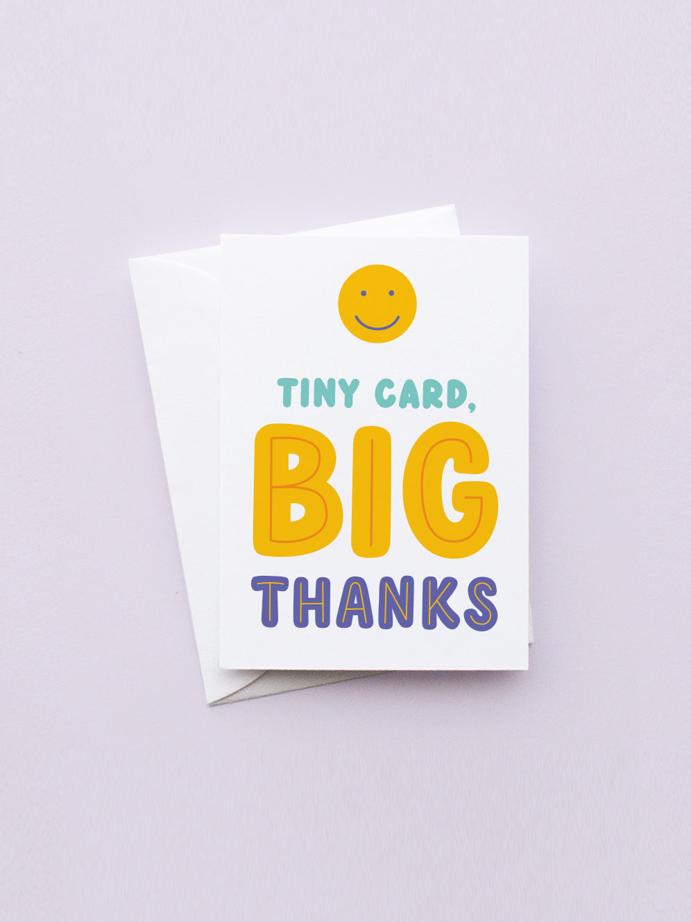 Tiny Card Big Thanks mini card