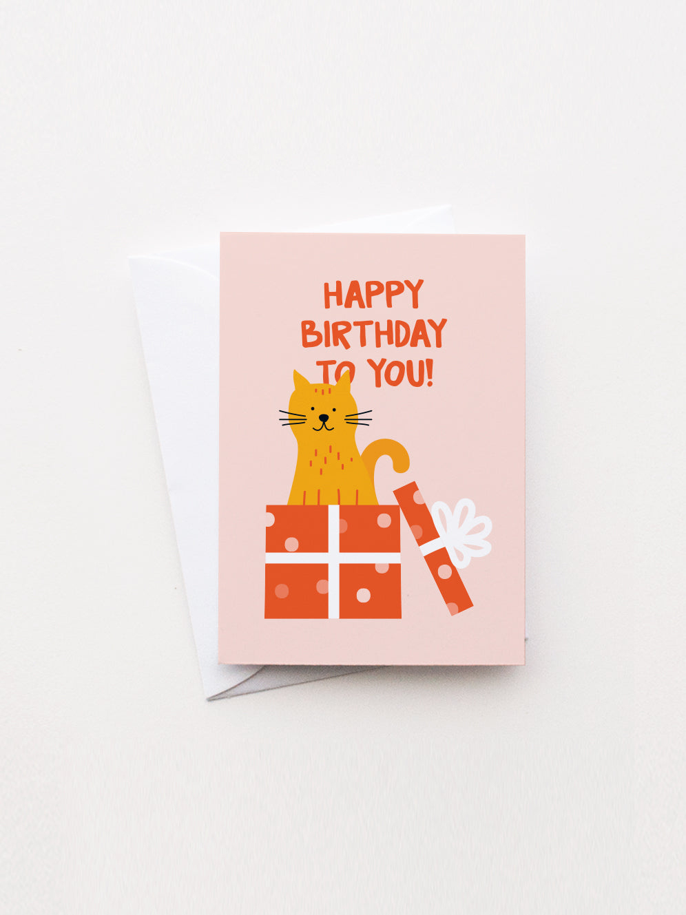 Birthday Cat mini card