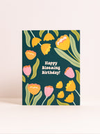 Blooming Birthday floral birthday card