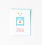 Bun in the Oven new baby card