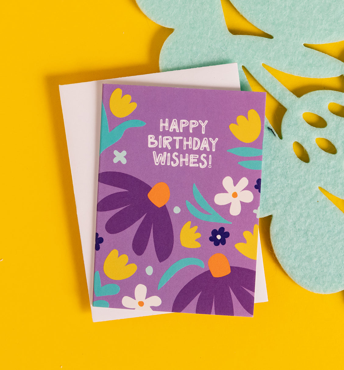 Coneflower Birthday mini card