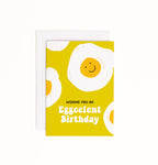 Eggcelent Fried Egg Birthday Enclosure Card