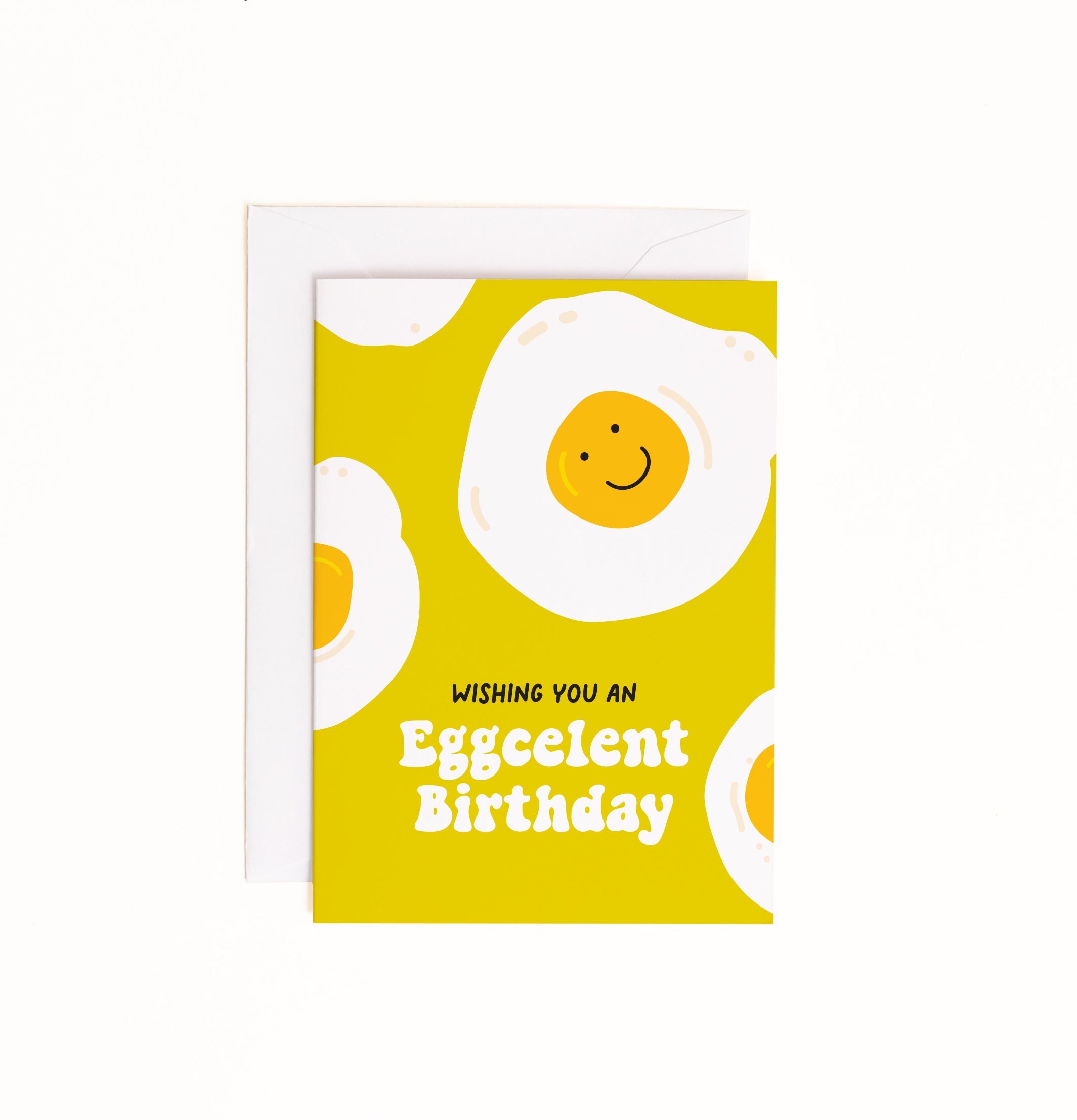 Eggcelent Fried Egg Birthday Enclosure Card