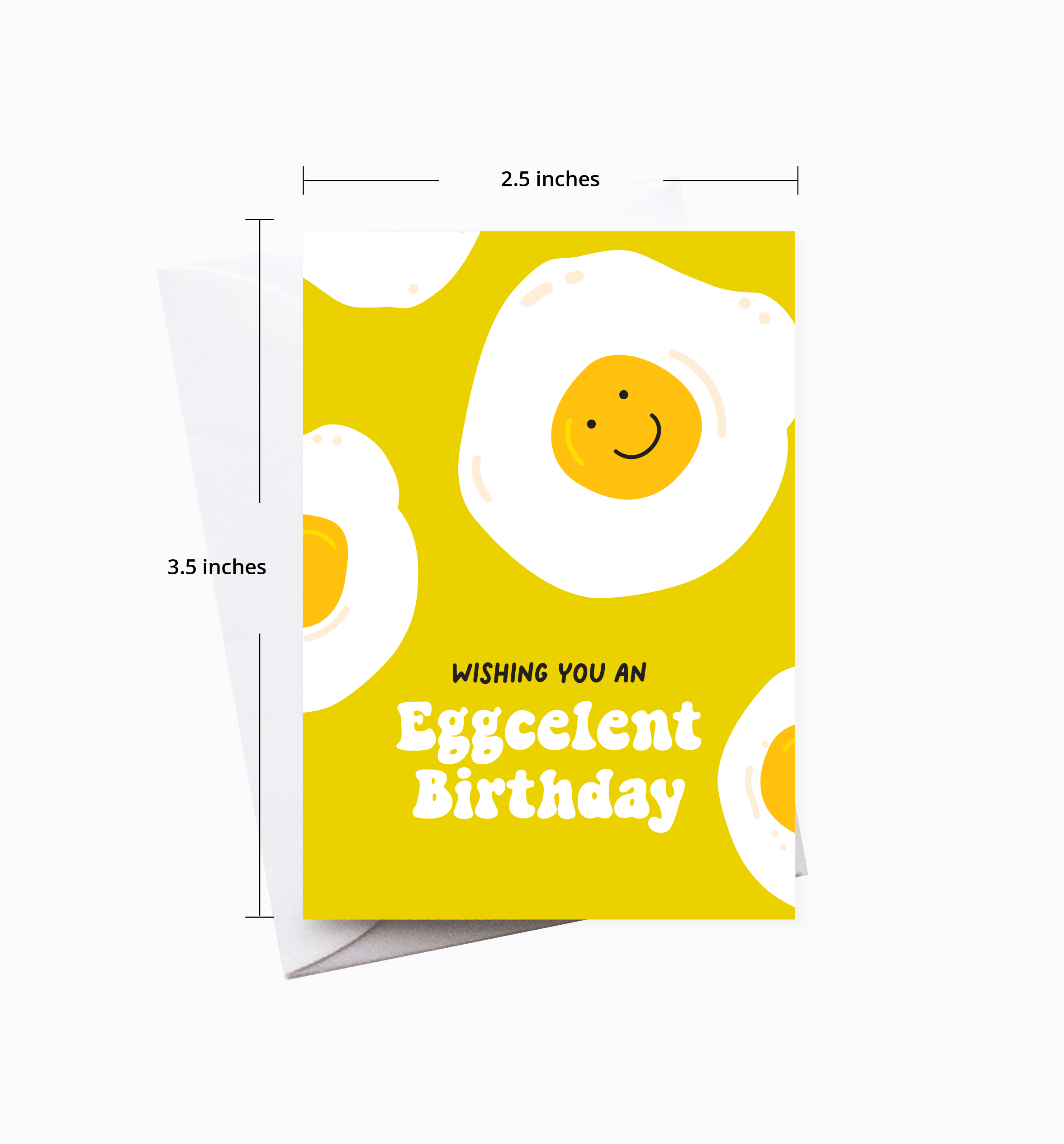 Eggcelent Fried Egg Birthday Enclosure Card