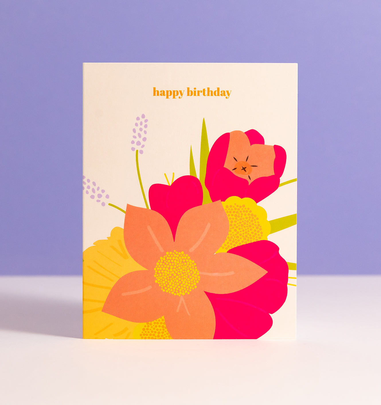 Floral Birthday greeting card