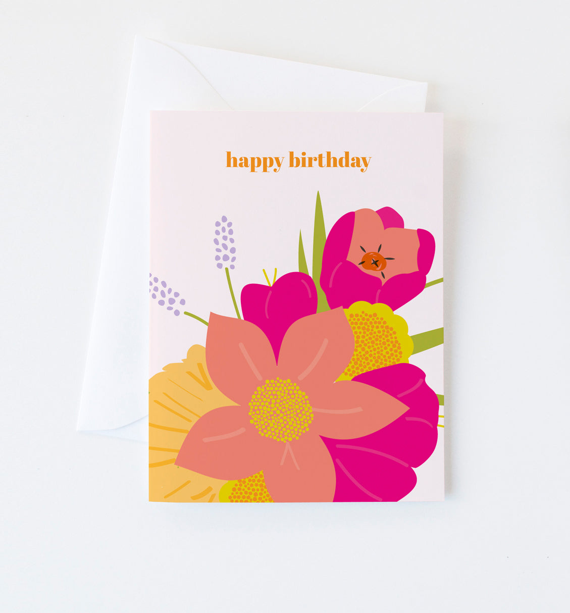 Floral Birthday greeting card