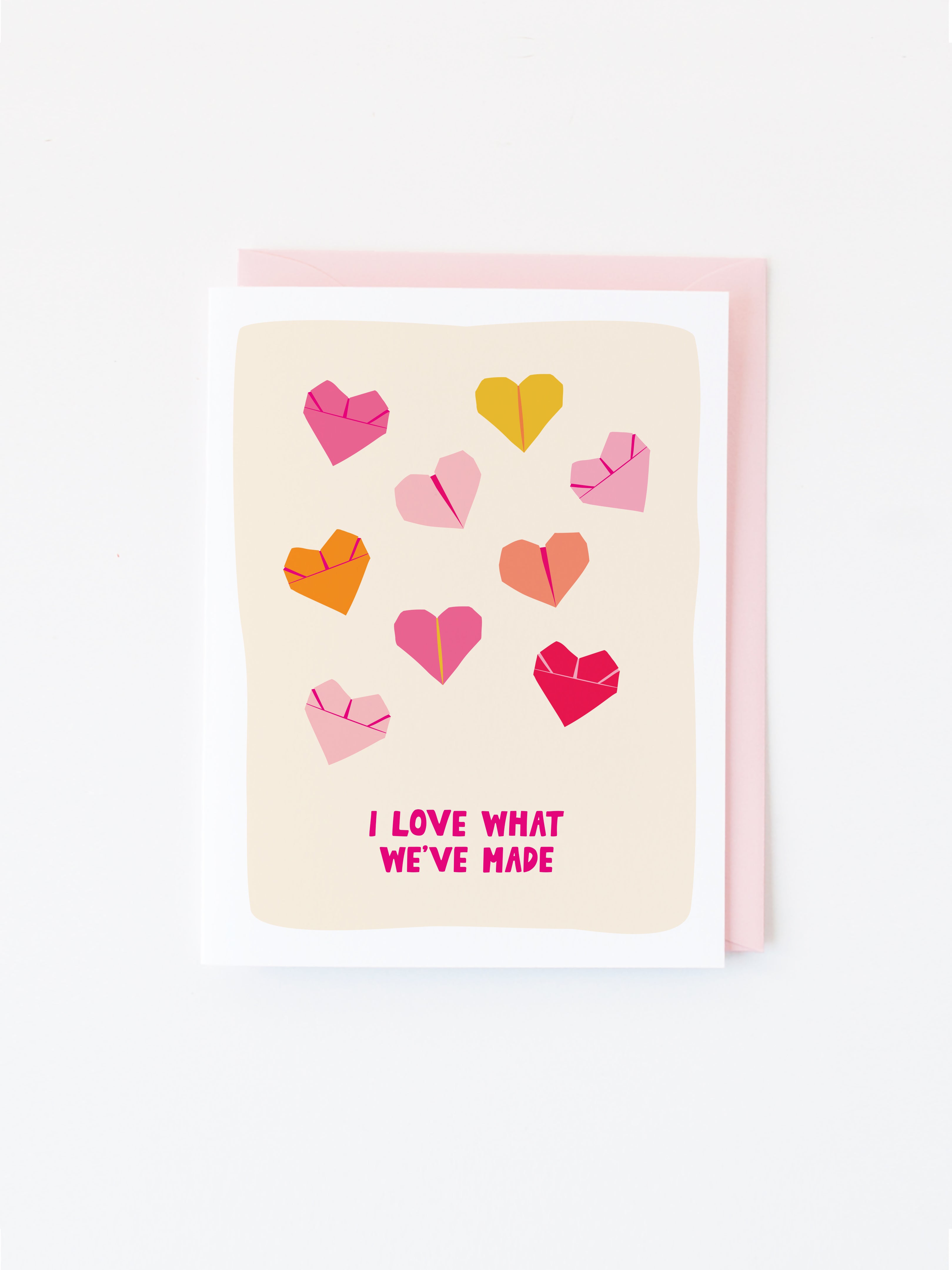 Folded Hearts Card