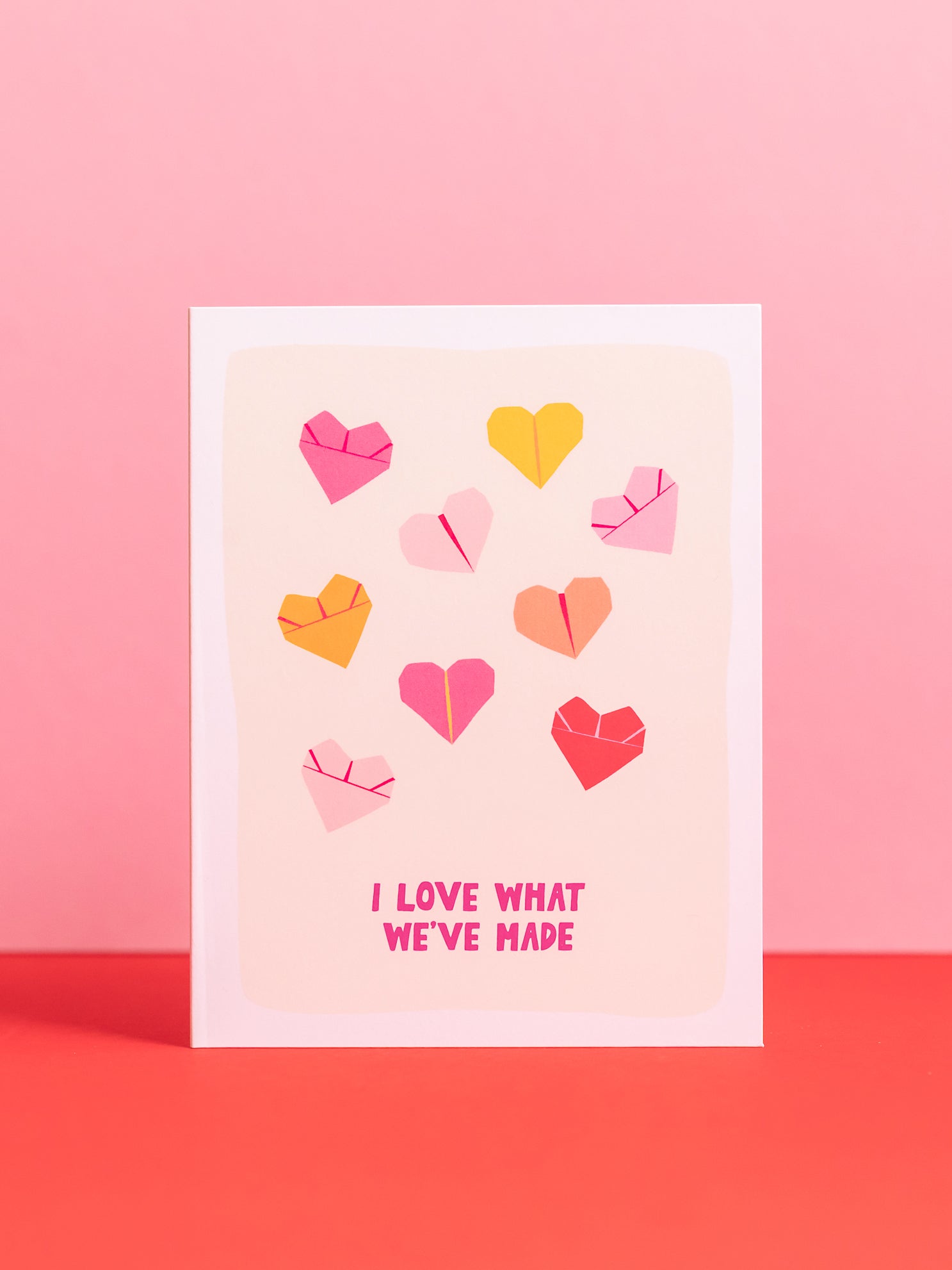 Folded Hearts Card
