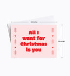 All I Want for Christmas Enclosure Card