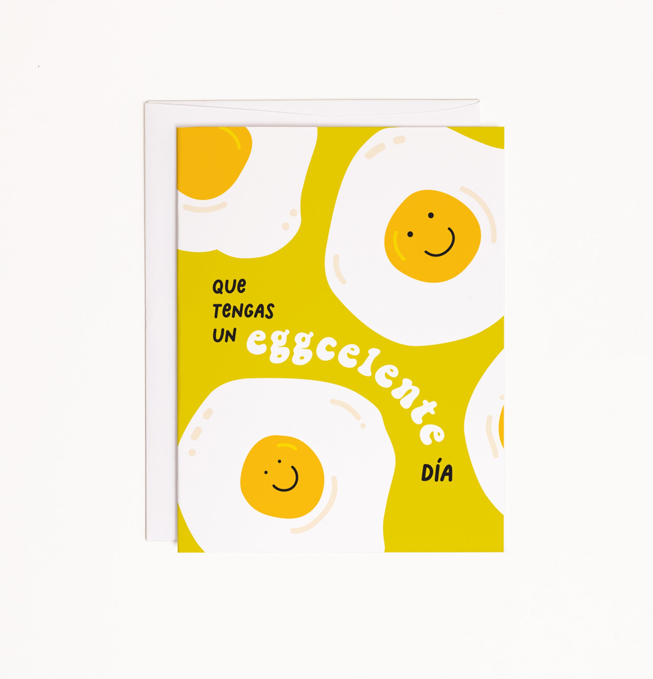 Eggcelente Spanglish birthday card
