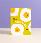 Eggcelente Spanglish birthday card