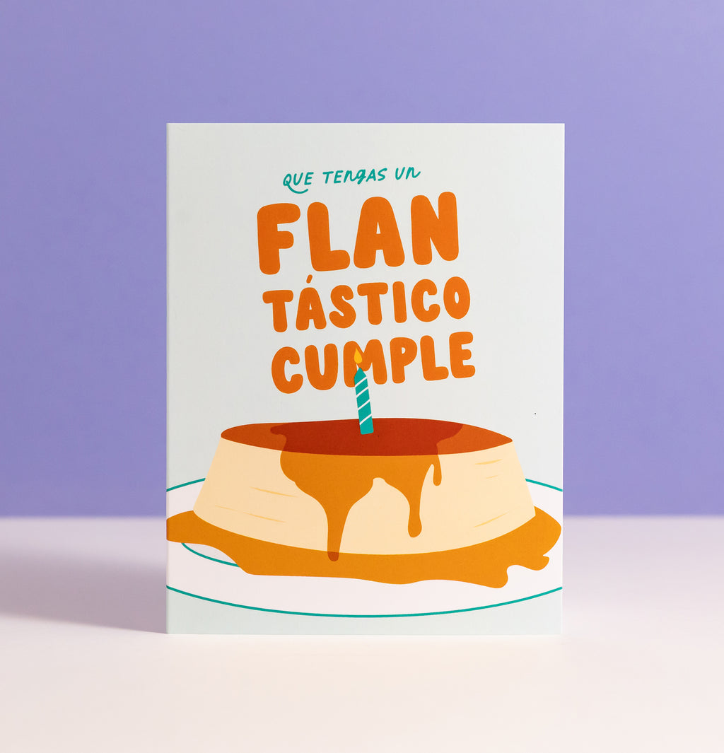 Flantástico Spanish Birthday Card