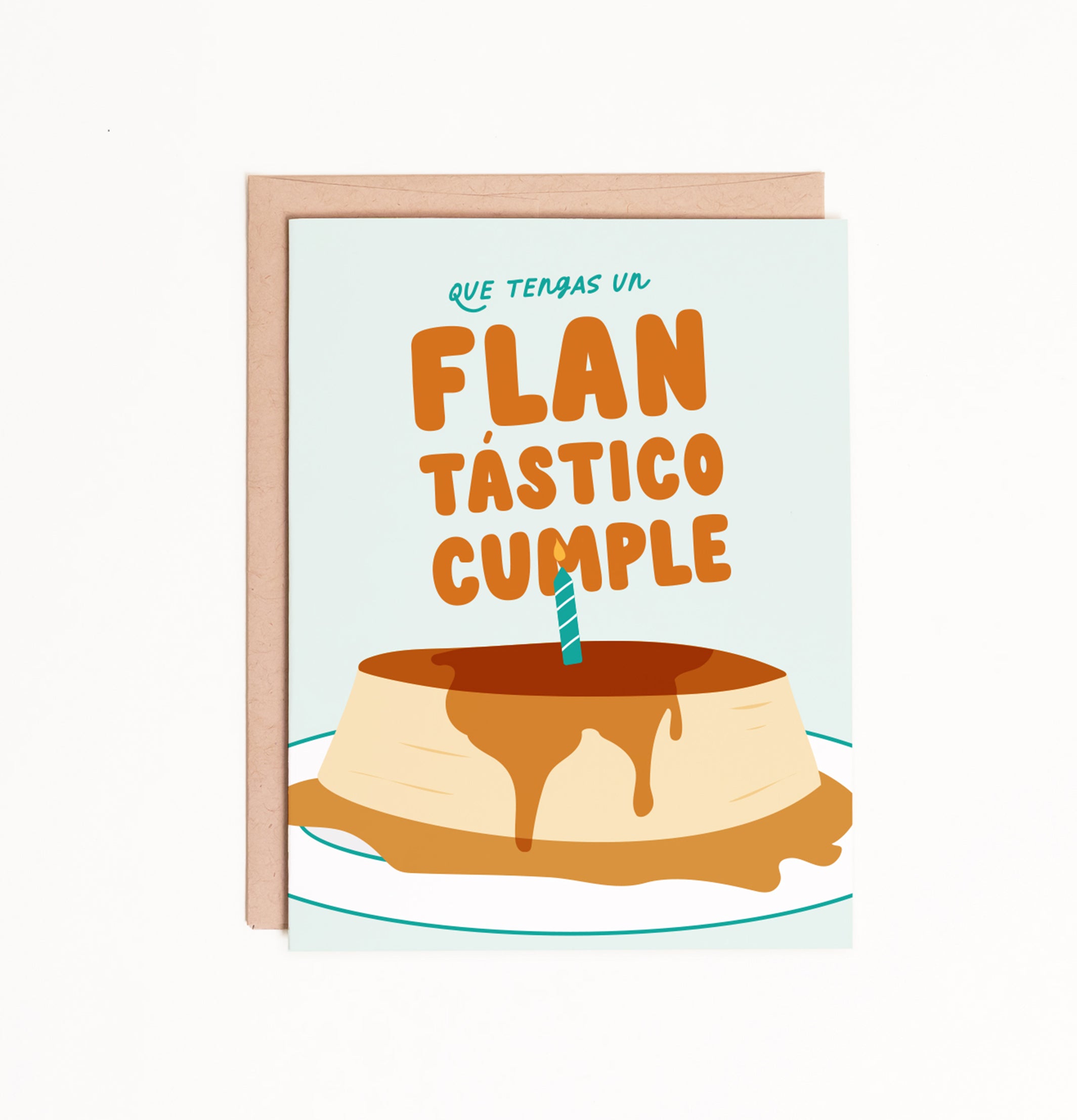 Flantástico Spanish Birthday Card