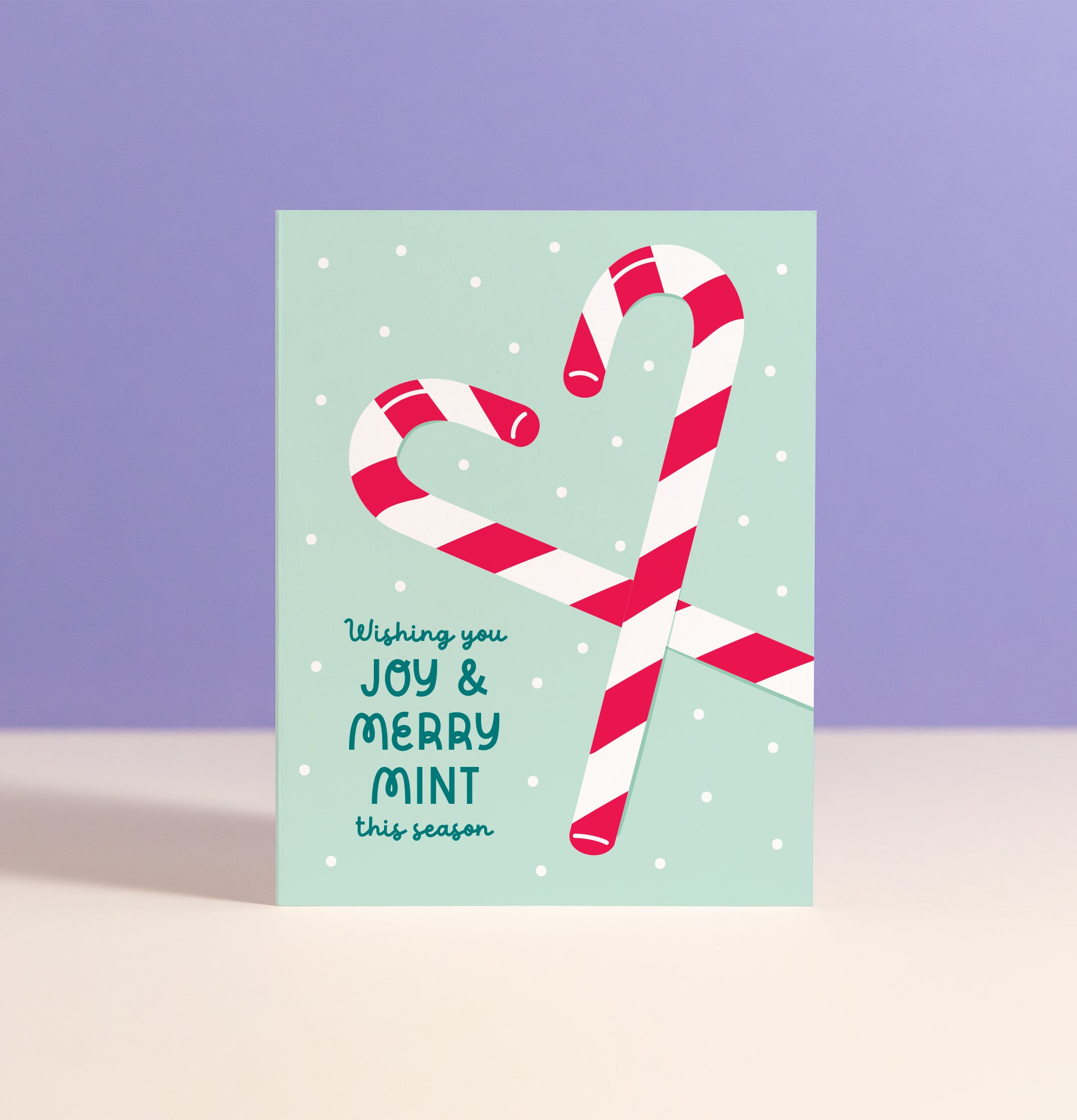 Merry Mint Holiday Card