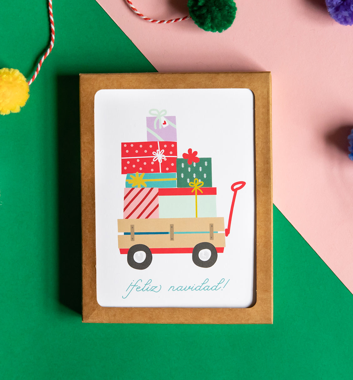 Holiday Gifts Spanish Christmas card