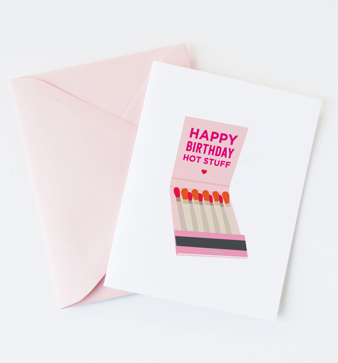 Hot Stuff birthday greeting card