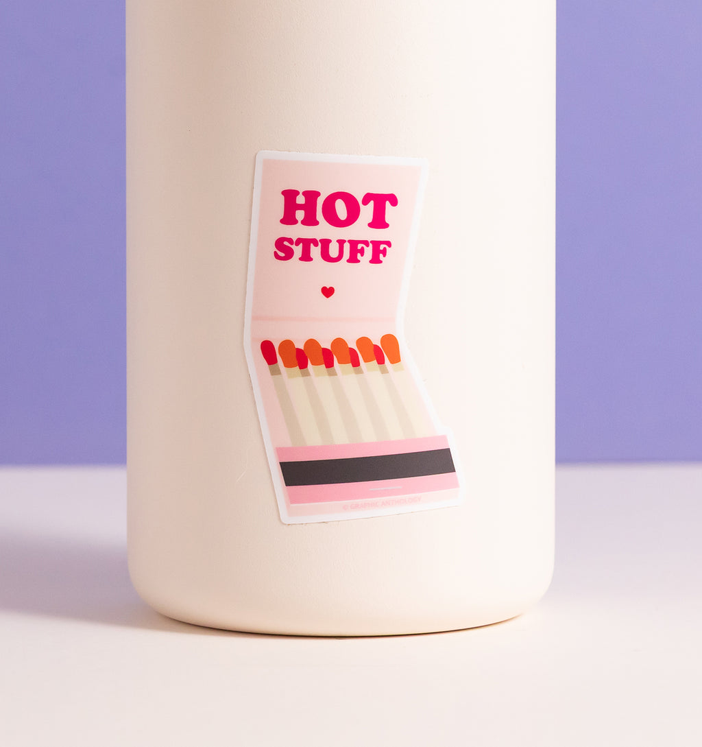 Hot Stuff Matchbook sticker