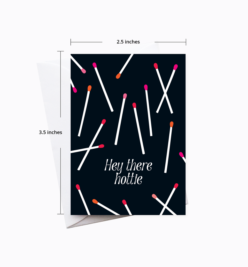 Hottie Matchstick Love Enclosure Card