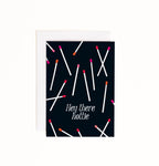 Hottie Matchstick Love Enclosure Card