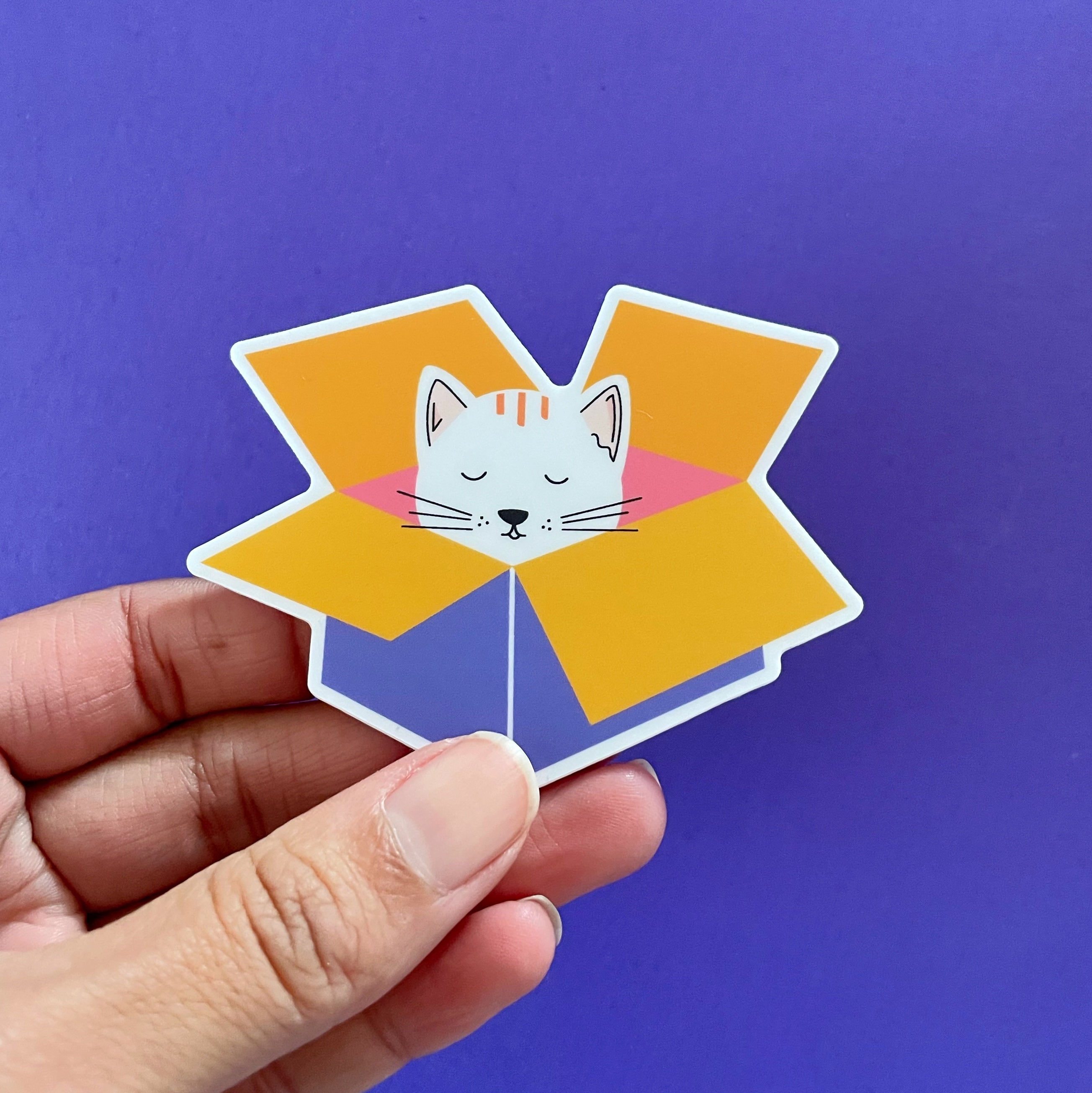 Cat in a Box sticker