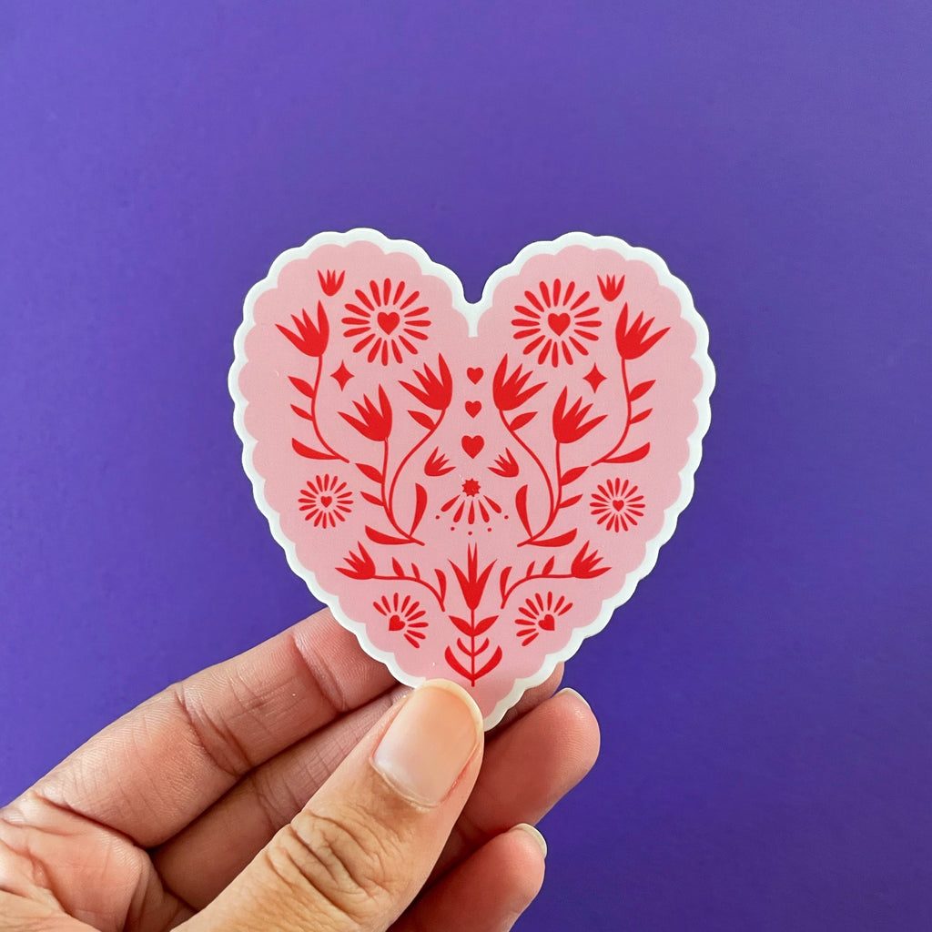 Papel Picado Heart sticker