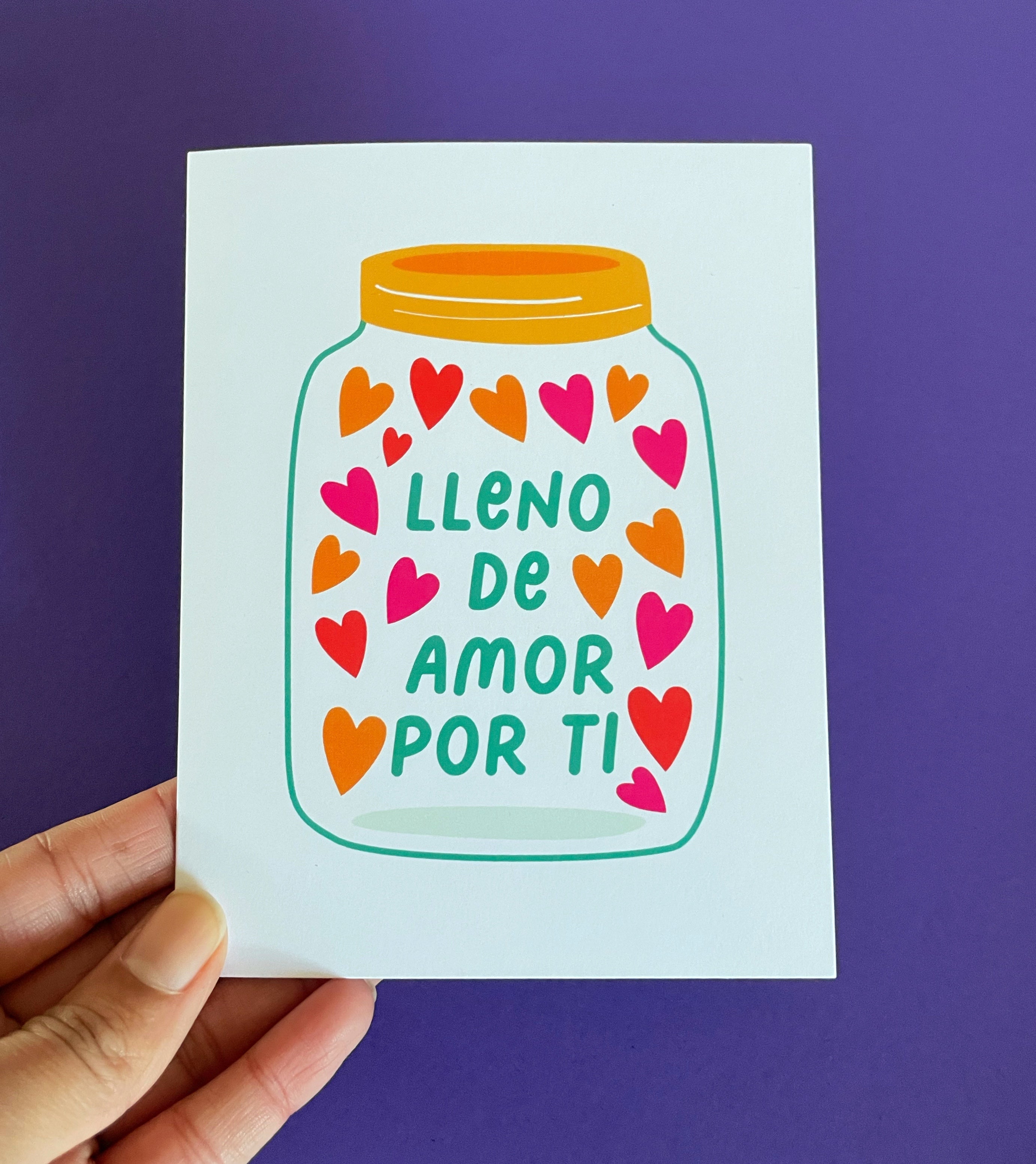 Lleno de Amor Spanish card