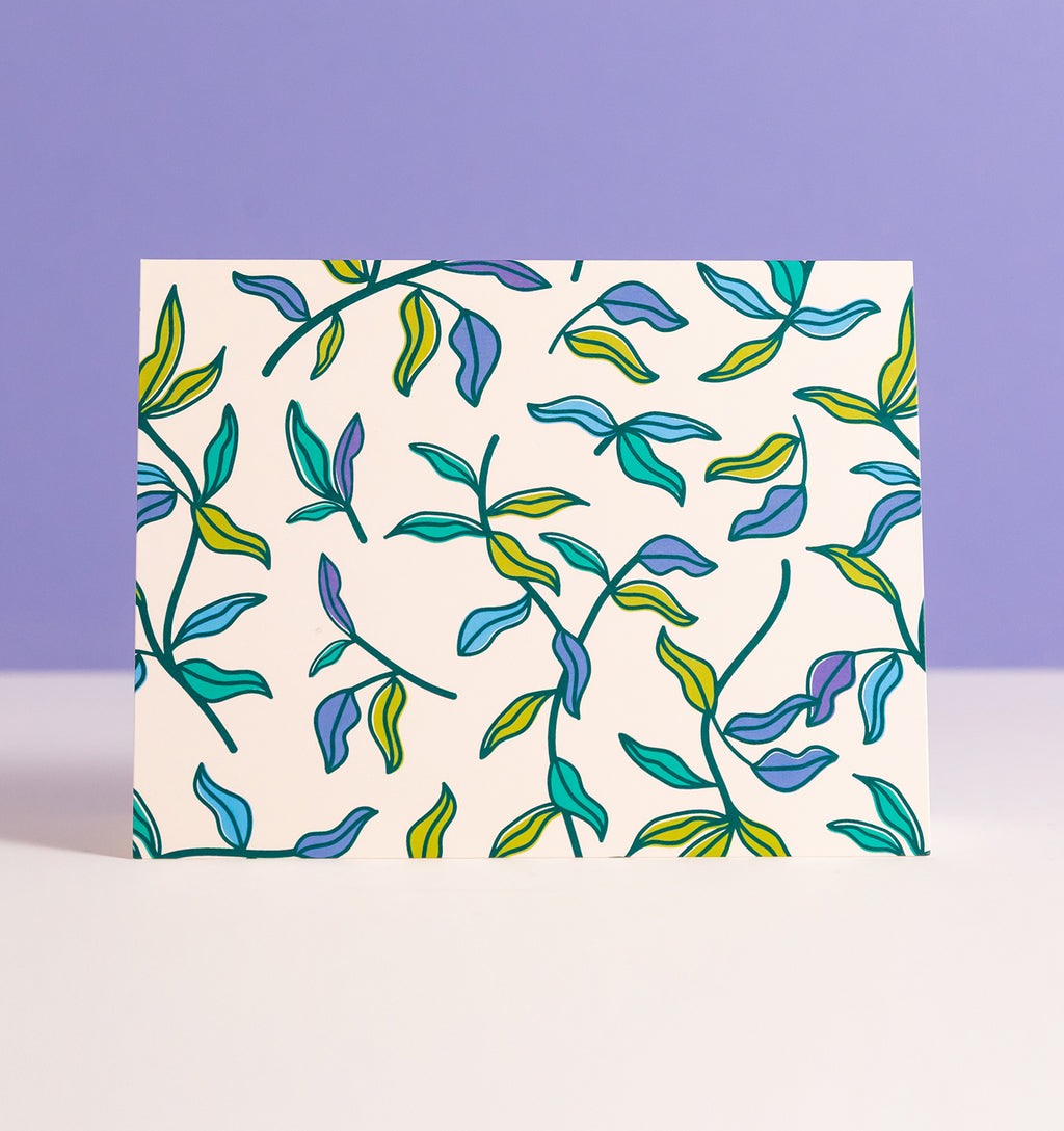 Fine Vines blank notecard