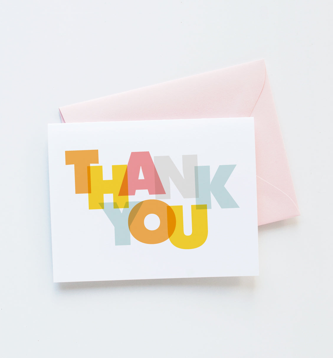 Modern thank you card