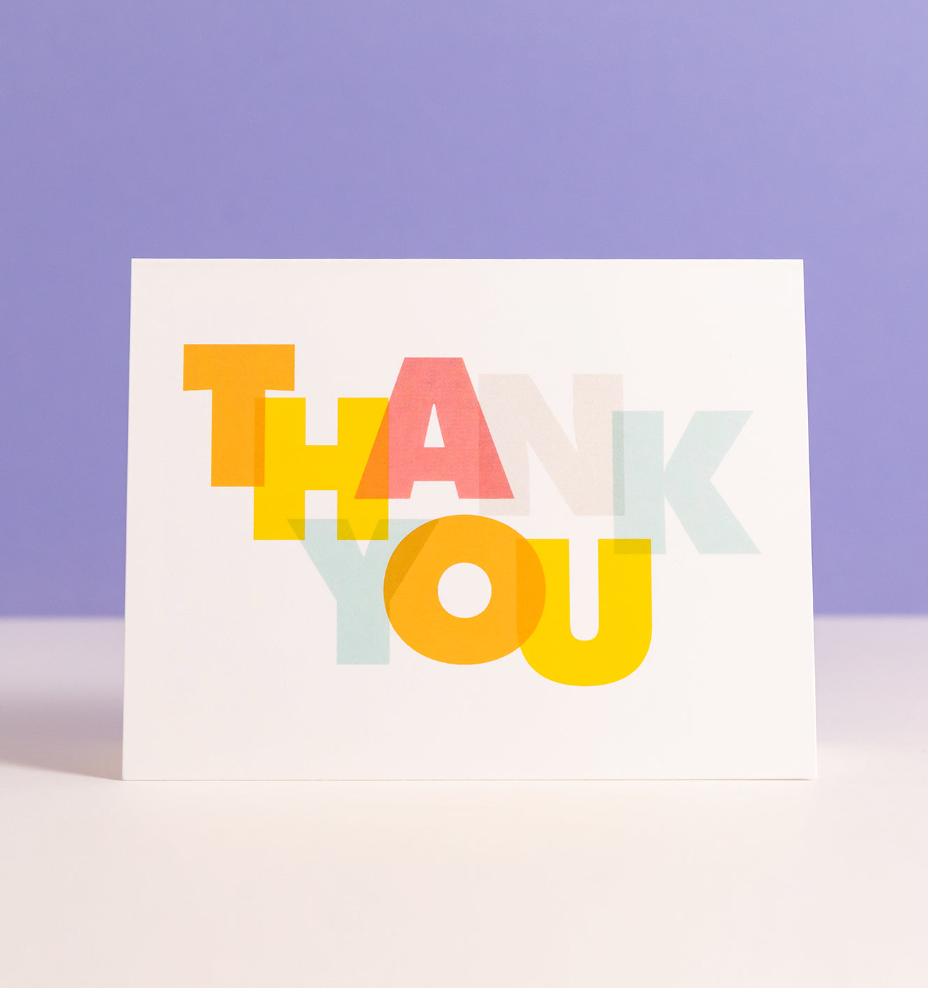 Modern thank you card
