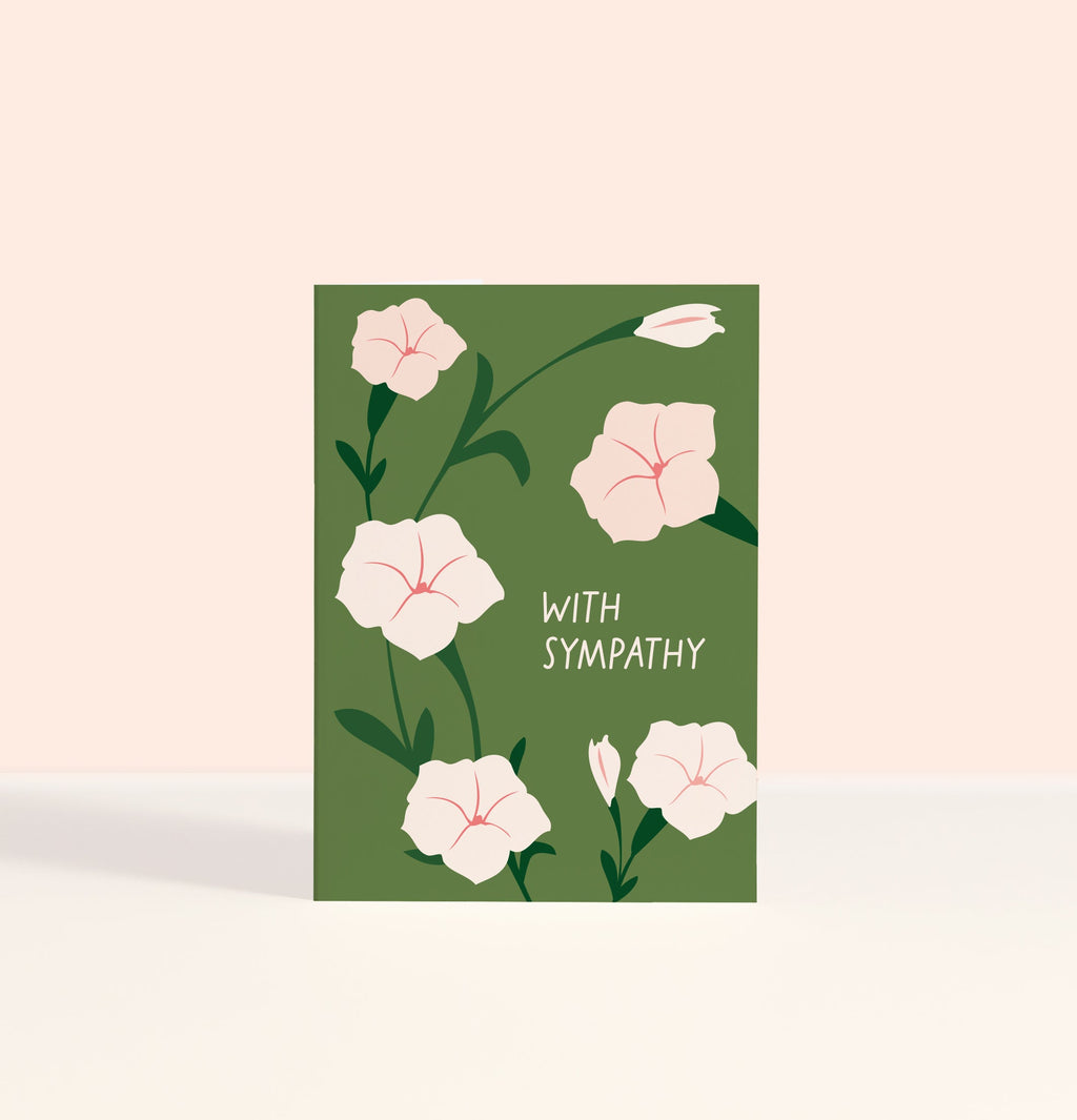 Morning Glory Sympathy Enclosure Card