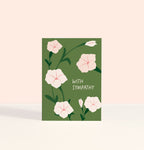 Morning Glory Sympathy Enclosure Card