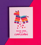 Piñata Spanish birthday card