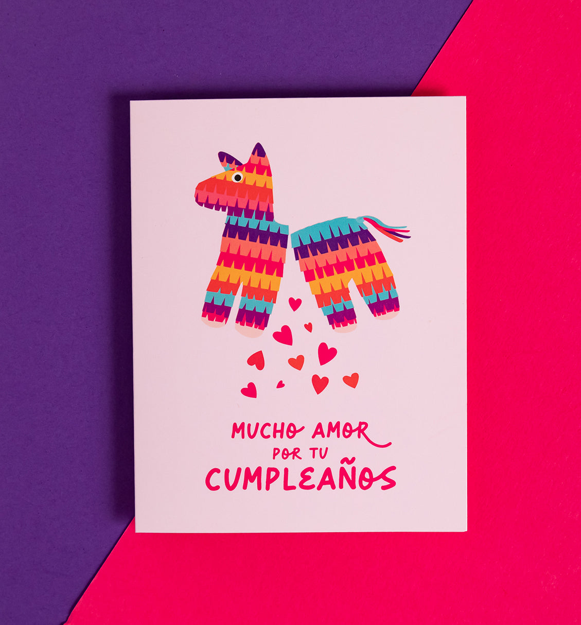Piñata Spanish birthday card