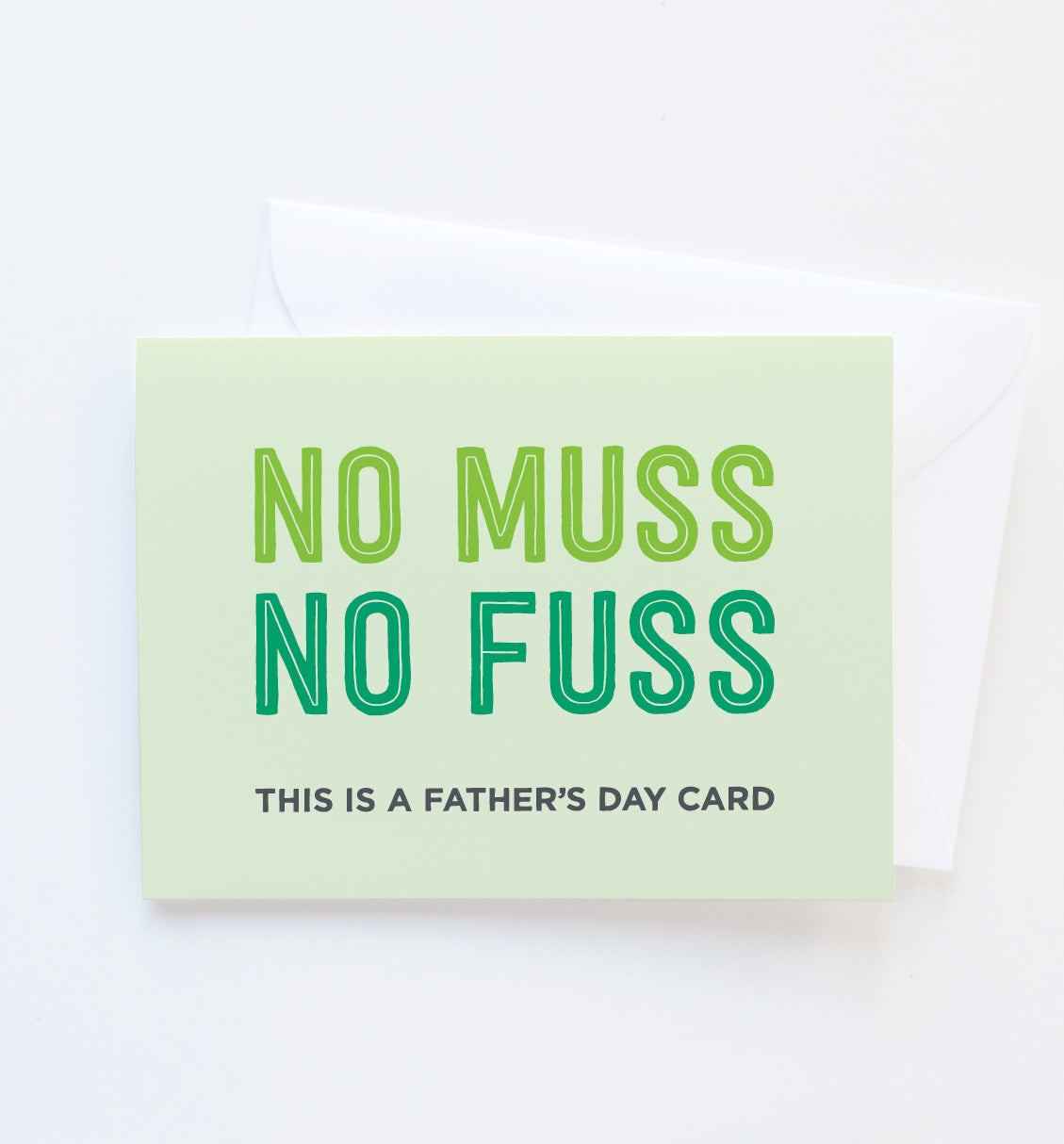 No Fuss Father's Day card