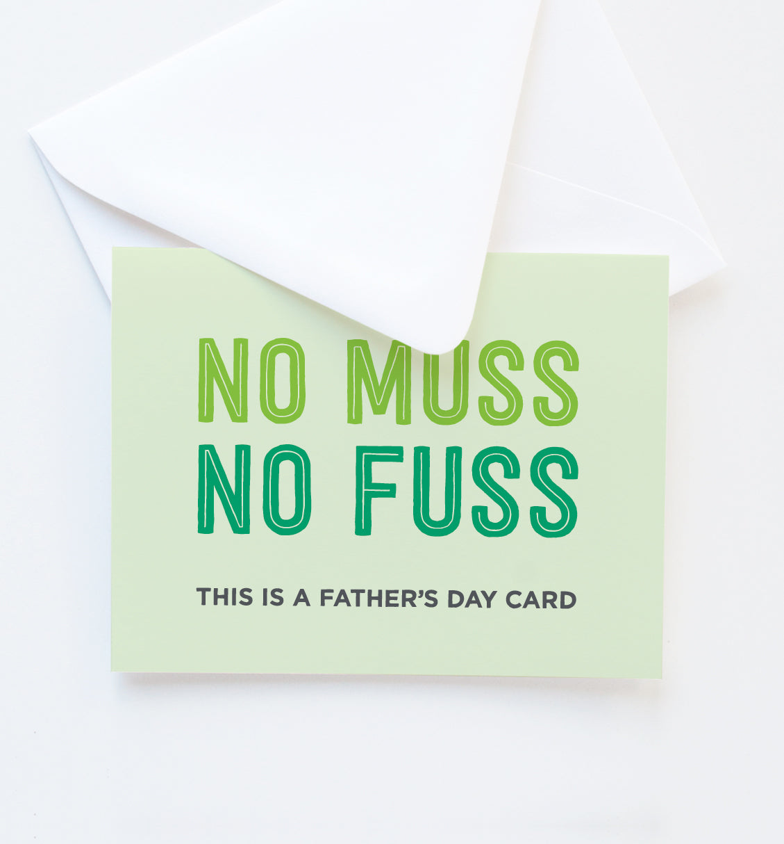 No Fuss Father's Day card