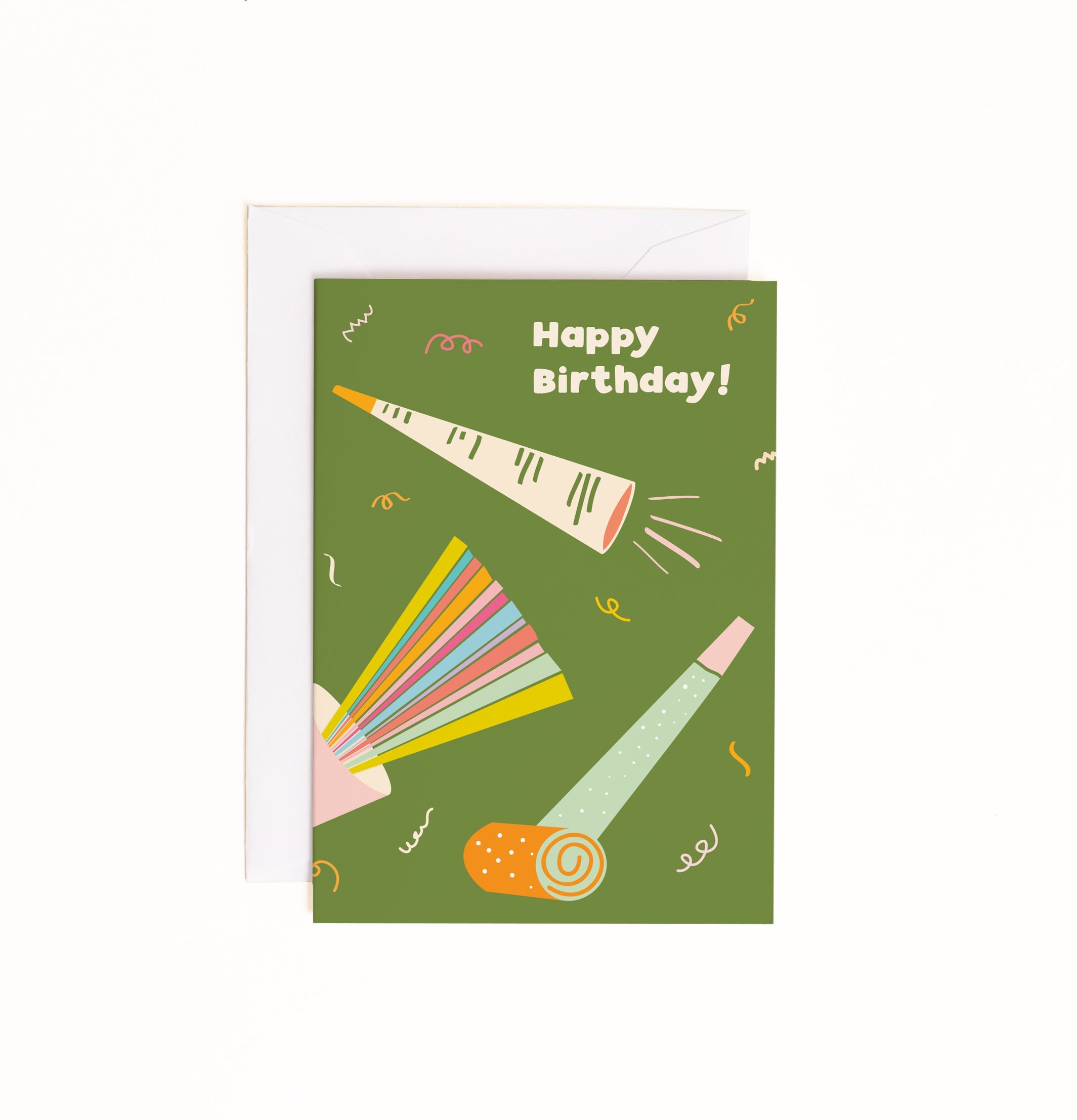 Noisemaker Birthday Enclosure Card