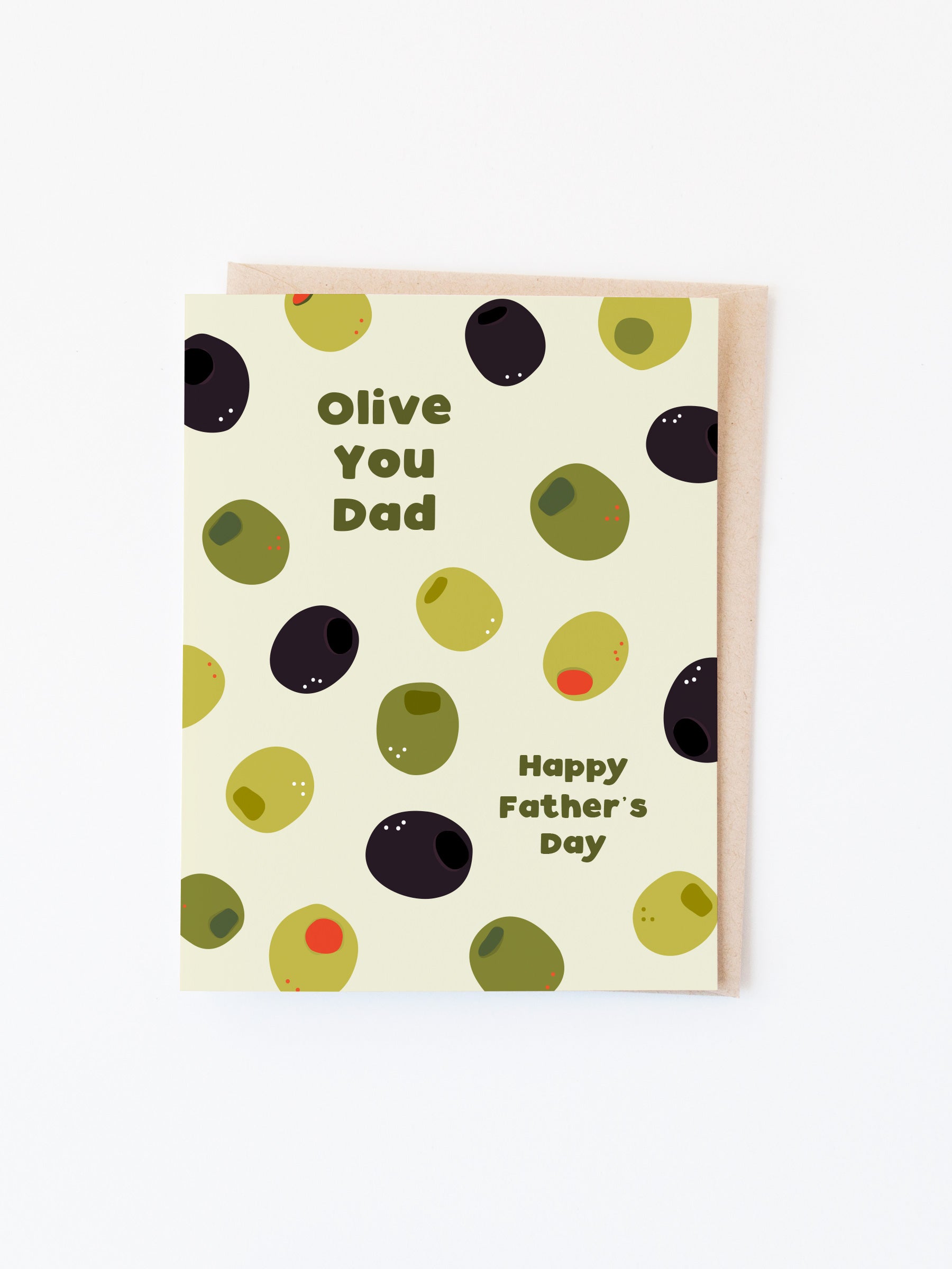 Olive You Dad Father's Day Card
