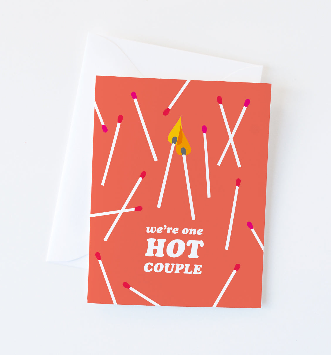 One Hot Couple love & anniversary card
