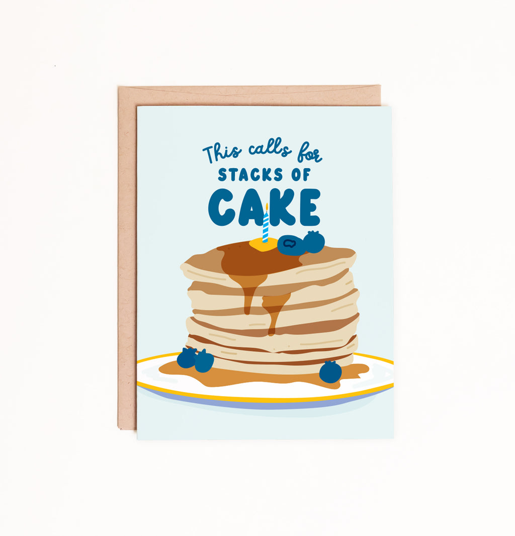 Pancake Stack Birthday Card