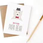 Papa Bear Father's Day card