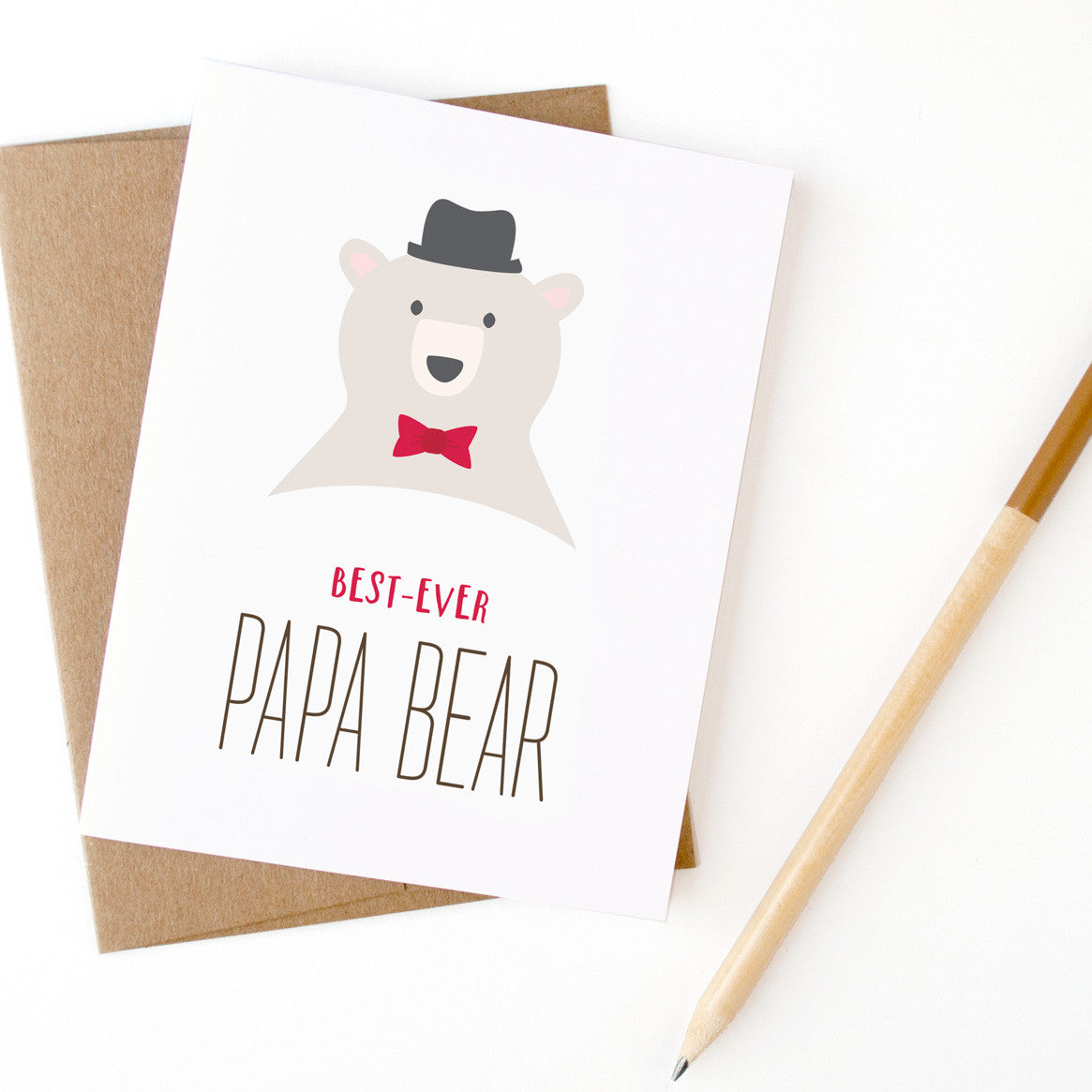 Papa Bear Father's Day card