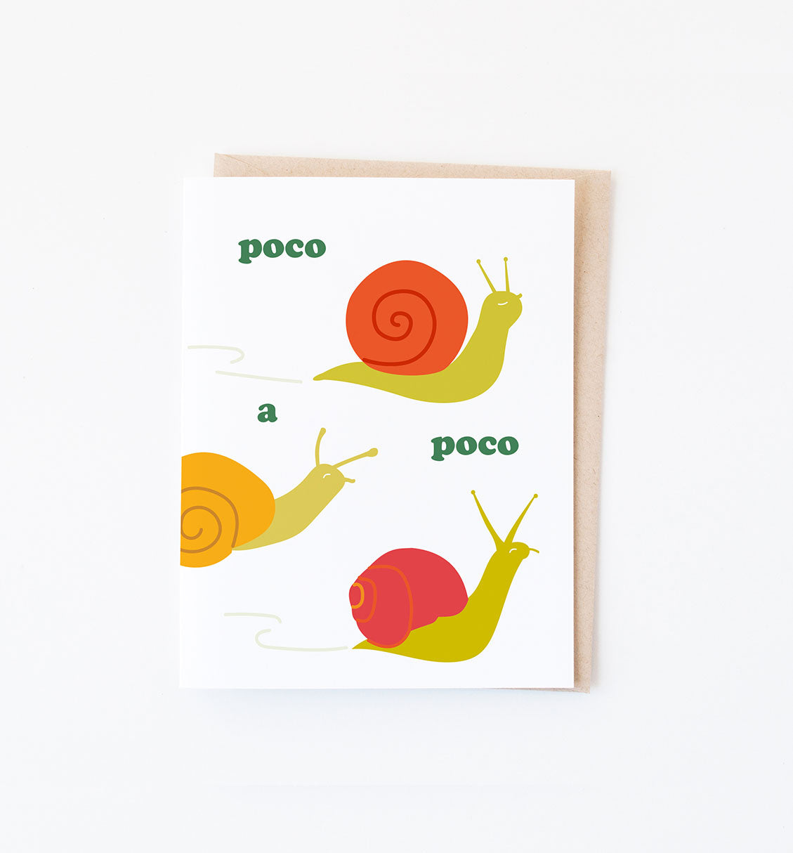 Poco a Poco Spanish encouragement card