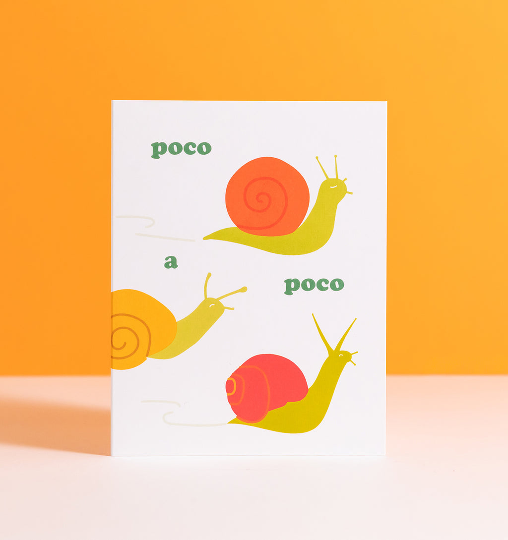 Poco a Poco Spanish encouragement card